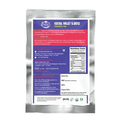 Early Foods: 6 Trial Packs - Organic Millet Porridge Mixes Combo - (6 x 50 g)