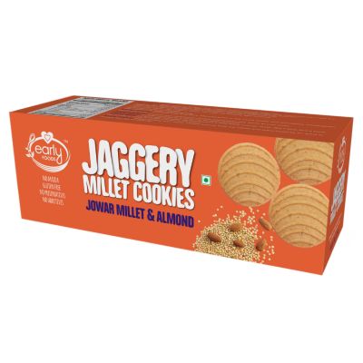 Early Foods: Assorted Pack of 4 Organic Kids Snacks (Ragi & Ajwain Sticks + Jowar & Amaranth Cookies)