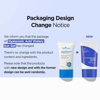 Isntree: Hyaluronic Acid Watery Sun Gel SPF 50 PA++++ - 50ml
