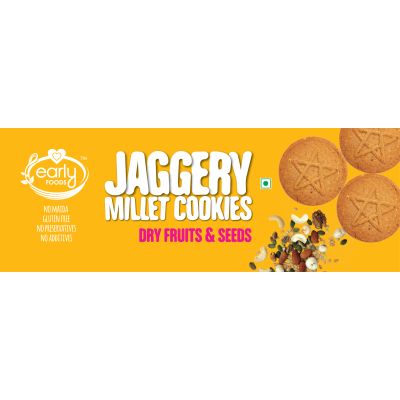 Early Foods: Pack of 6 - Dry Fruit & Seeds Jaggery Cookies