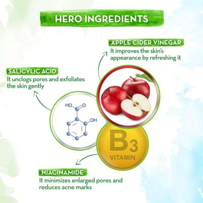 Mamaearth: Oil-Free Face Wash with Apple Cider Vinegar & Salicylic Acid  100 ml