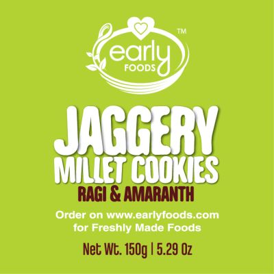 Early Foods: Pack of 6 - Ragi & Amaranth Jaggery Cookies