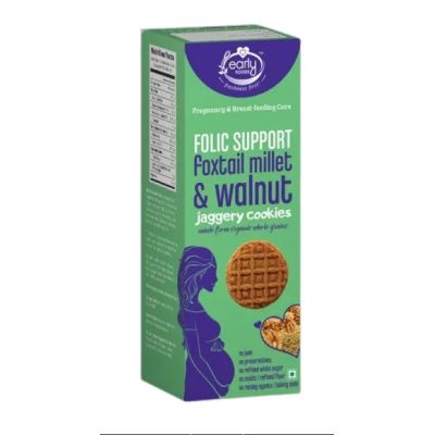 Early Foods: Foxtail Millet & Walnut Jaggery Cookies - 150 gm