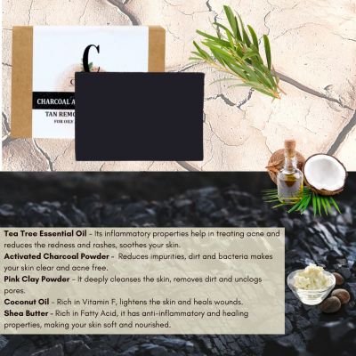 Callesta: Acne Control - Charcoal and Pink Clay Soap - 100gm