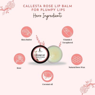 Callesta: Plump Up Rose Lip Balm - 8gm