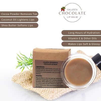Callesta: Tan Removal Chocolate Lip Balm - 8gm