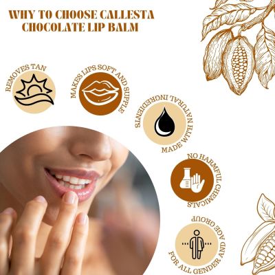 Callesta: Tan Removal Chocolate Lip Balm - 8gm