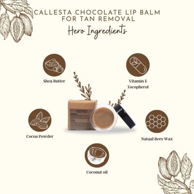 Callesta: Tan Removal Chocolate Lip Balm - 8gm