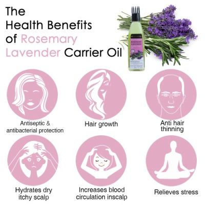 Soulflower: Rosemary Lavender Healthy Hair Oil For Unisex - 120ml