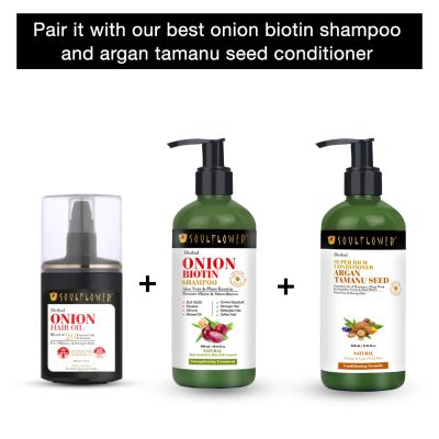 Soulflower: Herbal Onion Hair Growth Oil - 120ml