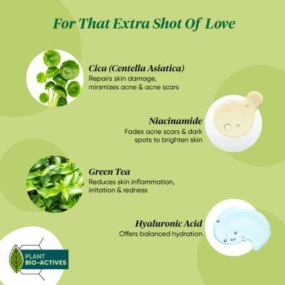 Dot & Key: Cica Niacinamide Night Gel with Tea Tree Oil - Fights Dark Spots & Acne for All Skin - 25ml