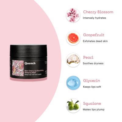 Quench Botanics: Mon Cherry Lip Nourishing Sleeping Mask - 15ml