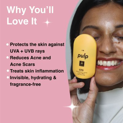 Pulp: GTG Daily Moisturizer + Sunscreen 40 SPF - 50 ml