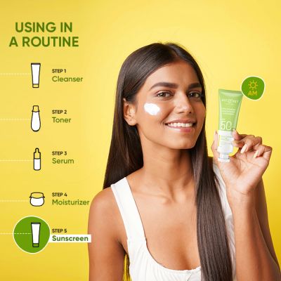 Dot & Key: CICA Niacinamide Face Sunscreen SPF 50 PA+++ - UV Protection for Oily - and Acne Prone Skin - 25gm