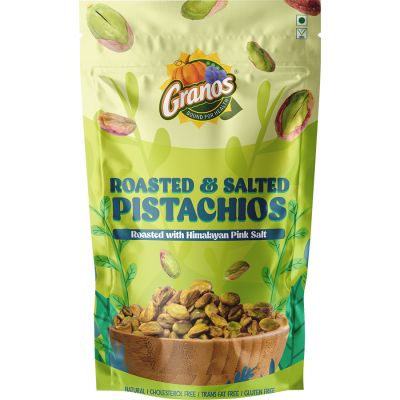 Granos: Roasted & Salted Pistachios (Shelled) - 100 gm