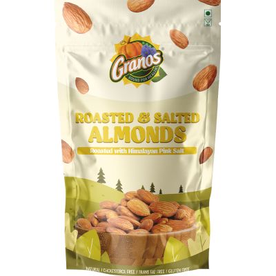 Granos: Roasted & Salted Almonds - 100 gm