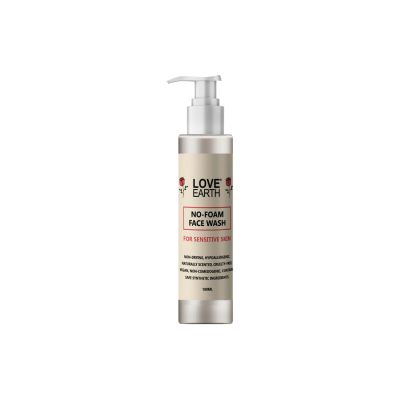 Love Earth: No Foam Face Wash for Normal to Sensitive Skin Gentle Skin Cleanser - 100ml