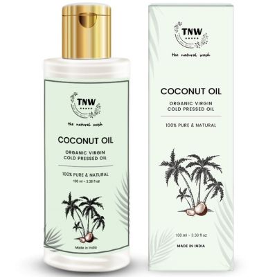 TNW - The Natural Wash: Virgin Pure Coconut Oil (Cold Pressed Oil For Skin & Hair) - 100ml