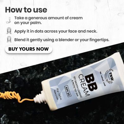 TNW - The Natural Wash: Ayurvedic BB Cream With Spf 30 (Ayurvedic & Paraben Free) - 30gm