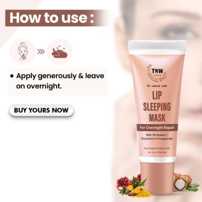 TNW - The Natural Wash: Lip Sleeping Mask For Repairing Chapped Lips- 10gm