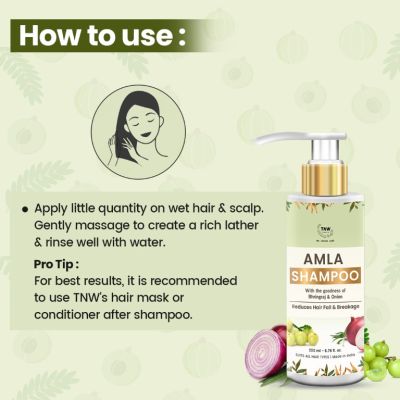TNW - The Natural Wash: Amla Shampoo (Reduces Hair Fall & Breakage) - 200ml