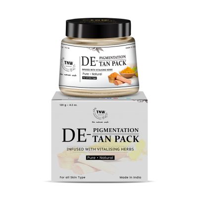 TNW - The Natural Wash: De-pigmentation Tan Pack (Natural & Chemical Free Pack For Face & Body - 120gm