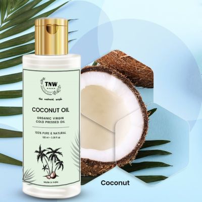 TNW - The Natural Wash: Virgin Pure Coconut Oil (Cold Pressed Oil For Skin & Hair) - 100ml