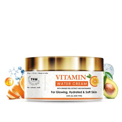 TNW - The Natural Wash: Vitamin C Water Cream For Glowing, Hydrated & Soft Skin - 50gm
