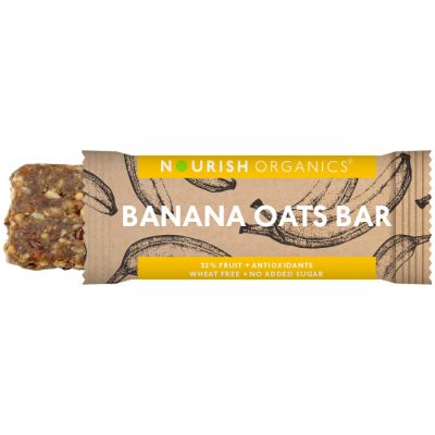 Nourish Organics: Banana Oats Bar - 180 gm