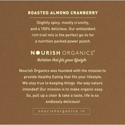 Nourish Organics: Roasted Almond Cranberry - 140gms