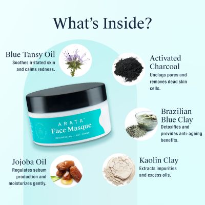 Arata: Natural Clay Face Masque - 100gm