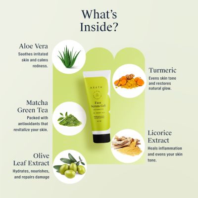 Arata: Natural Hydrating Face Serum Gel - 50ml