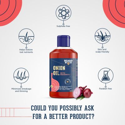Beardhood: Onion Oil for men & women - 250 ml