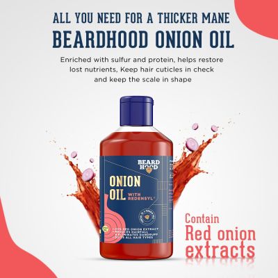 Beardhood: Onion Oil for men & women - 250 ml