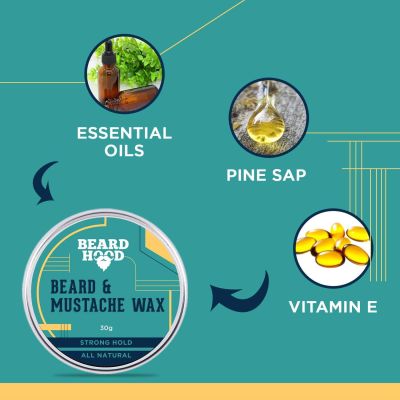 Beardhood: All Natural Mustache And Beard Wax - 30 g