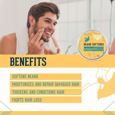 Beardhood: Beard Softener For Men - 50 g