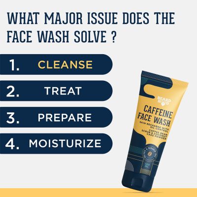 Beardhood: Caffeinated Face Wash Cleanser - 100 ml