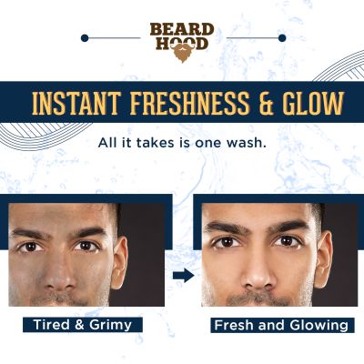 Beardhood: Green Tea & Charcoal Face Wash For Man - 100 ml
