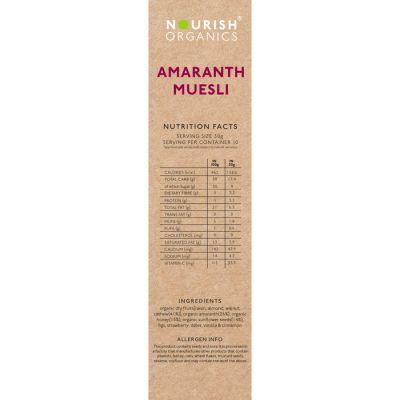 Nourish Organics: Amaranth Muesli - 300 gm