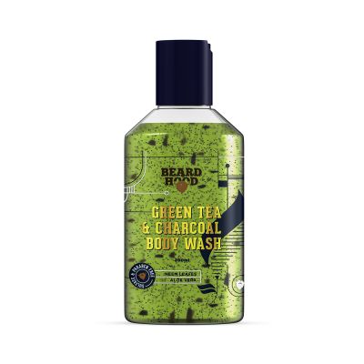 Beardhood: Green Tea & Charcoal Body Wash For Men - 200 ml