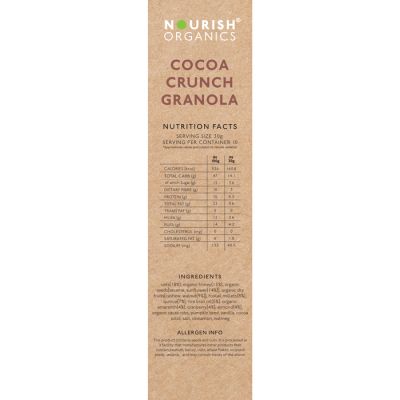 Nourish Organics: Cocoa Crunch Granola - 300 gm