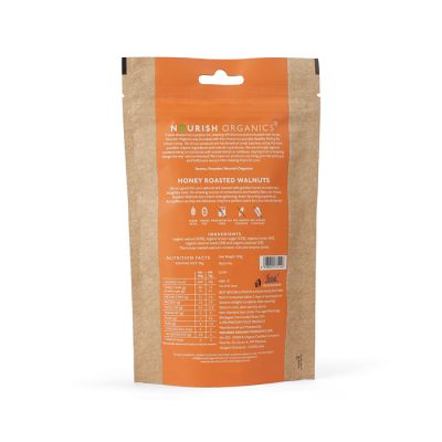 Nourish Organics: Honey Roasted Walnuts - 100 gms