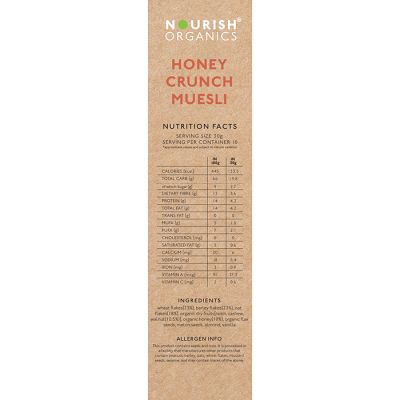 Nourish Organics: Honey Crunch Muesli - 300 gm