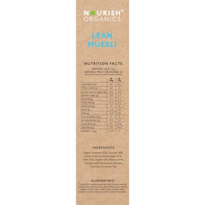 Nourish Organics: Lean Muesli - 250 gm