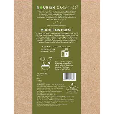 Nourish Organics: Multigrain Muesli - 300 gm