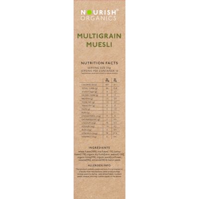 Nourish Organics: Multigrain Muesli - 300 gm