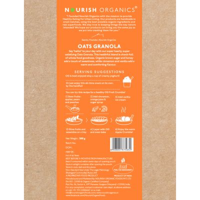 Nourish Organics: Oats Granola - 300 gm