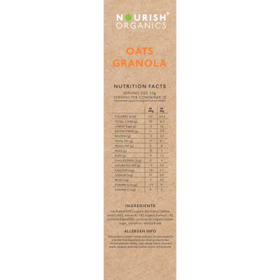 Nourish Organics: Oats Granola - 300 gm