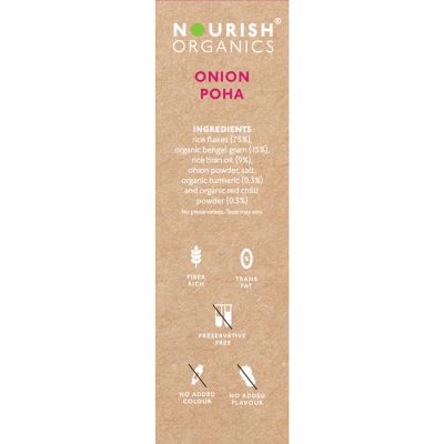 Nourish Organics: Onion Poha  - 150 gm