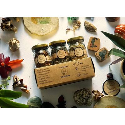 The Huda Bar: Organic Tea Herbs as gift set - Pack of 3 - 60 ml